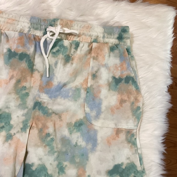 SONOMA fleece shorts woman’s size OX color called green blue cloud NWT p… - Picture 4 of 16